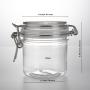 Cookie Jar PET Jars with Lid Airtight Storage Container Jar Kitchen Canister Food Cookie Stackable Jar,200ml